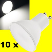 10 X Led Leuchtmittel W90 Warmweiß Gu10-Lampe 100°-Reflektor 230V⚡ Strahler Spot