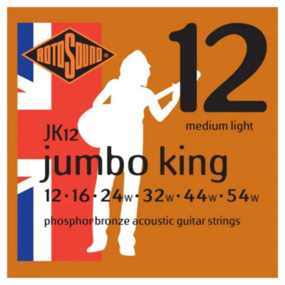 Rotosound JK12 Jumbo King Phosphor Bronze Akustikgitarrensaiten Medium Lights