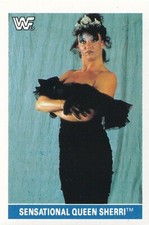 Sensational Queen Sherri 1991 EuroFlash WWF Superstars Stickers Card #104 WWE