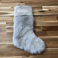 Restoration Hardware Baby & Child Monogrammed (name BROOKS) Christmas Stocking