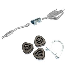 Komplette Auspuff ab Kat Mercedes C180 W202 T202 1.8 ab 01/1997 +Anbausatz
