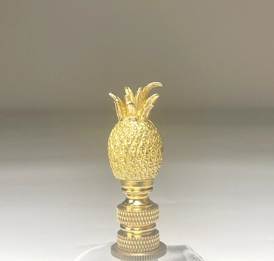 Acabado de lámpara de latón piña dorada 2,25" Foto 2 de 4