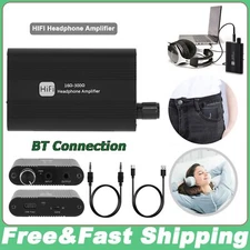 16-300Ω HiFi Earphone Headphone Amplifier Portable AMP 3.5mm & Audio USB Cable