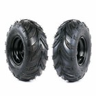 2Pcs 145/70-6 Tyres Wheels Rim 3 holes for Quad ATV Buggy Go kart Sunl 4 Wheeler