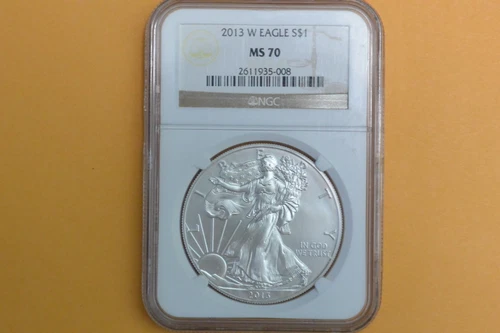 2013-W (Burnished) American Silver Eagle NGC MS70 