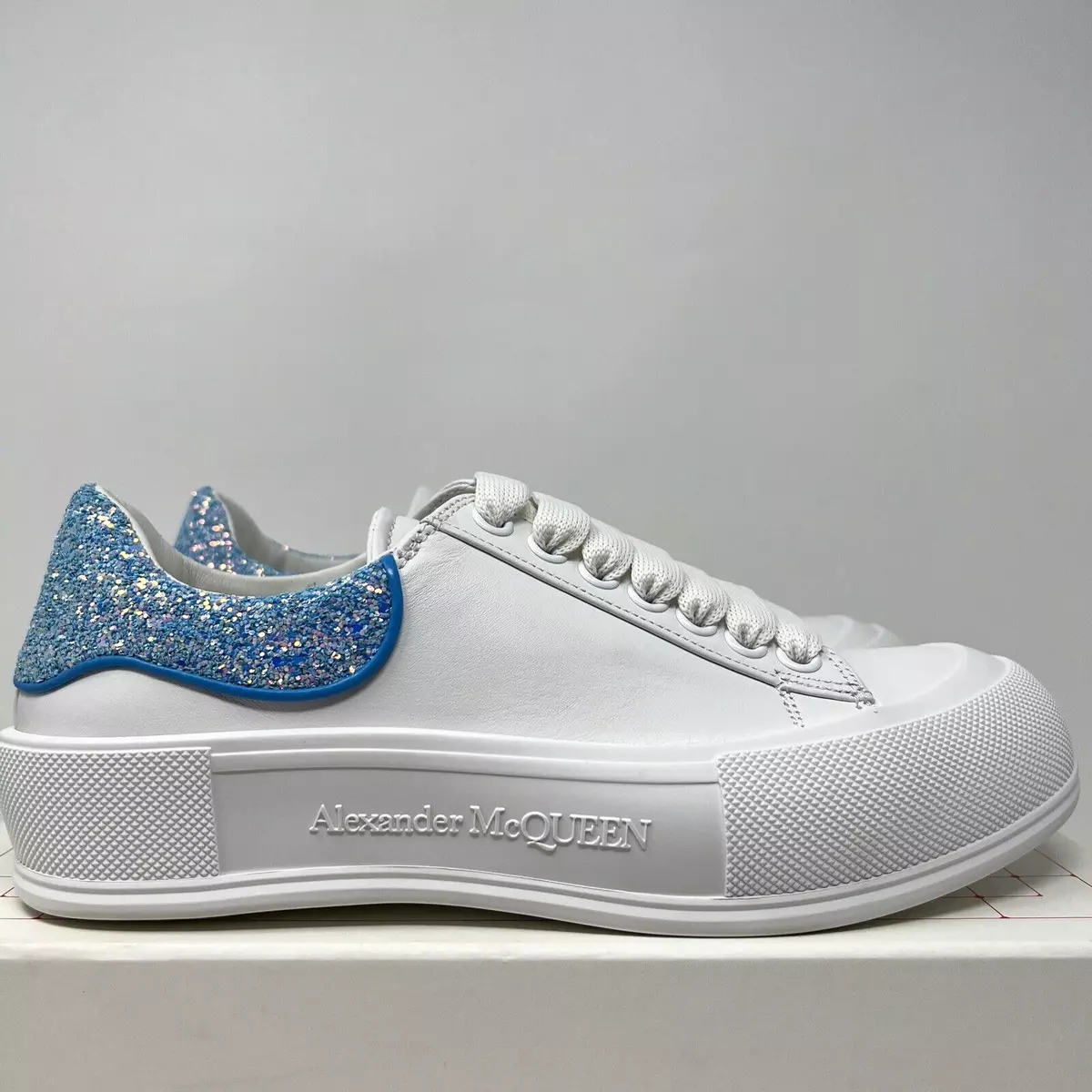 Alexander mcqueen blue glitter hotsell