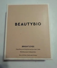 NEW in Sealed Box BeautyBio Bright Eyes Depuffing & Brightening Eye Gels 8 Pair