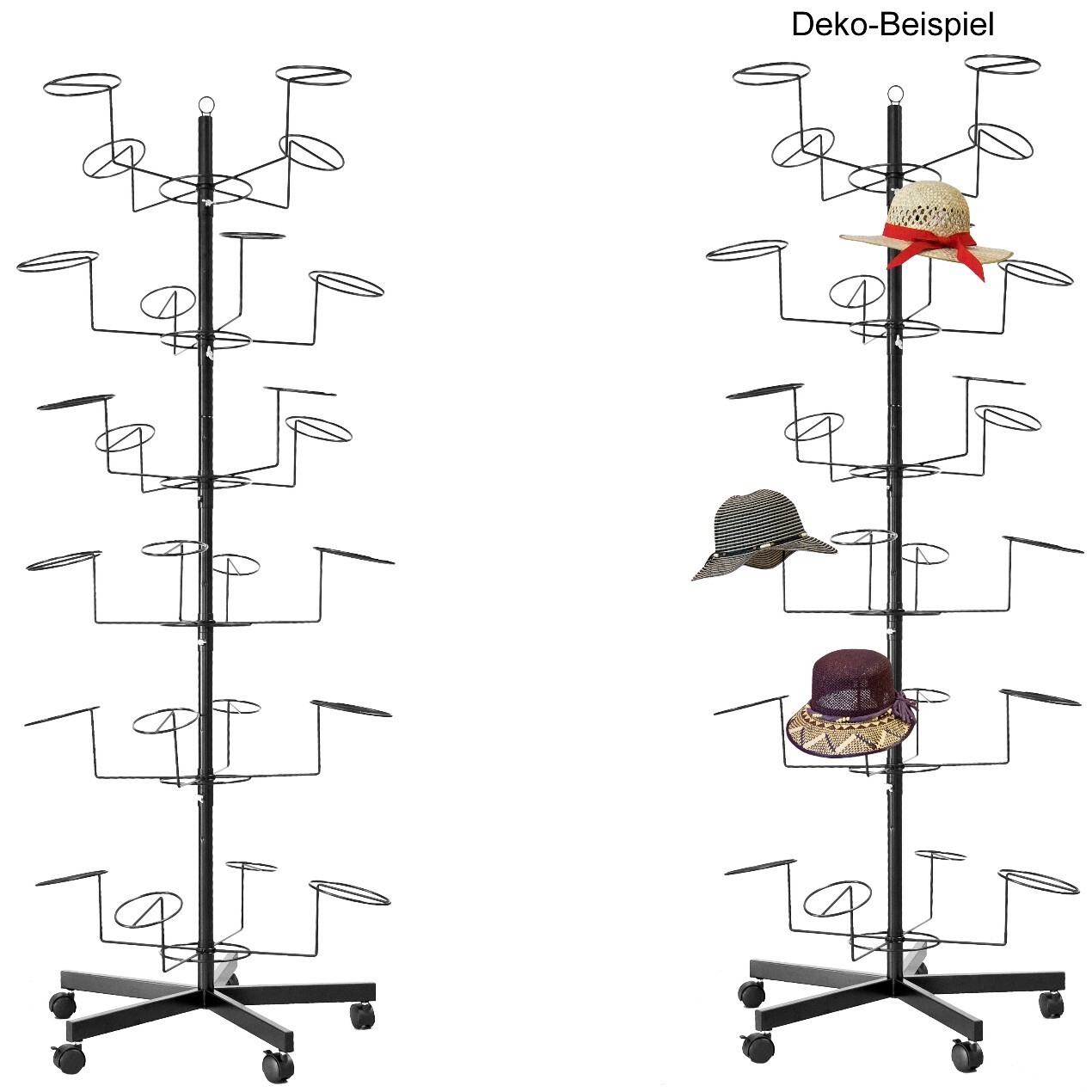Metall Hutständer Silber - Freistehender Kapuzenhalter Für Laden & Zuhause