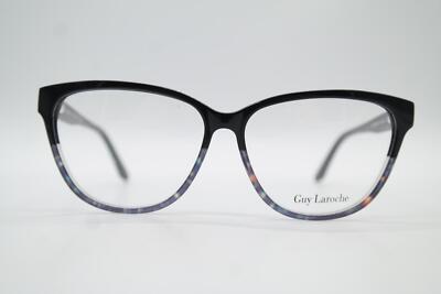 Guy Laroche GL 76321 Schwarz Mehrfarbig Gold Oval Brille Brillengestell Neu