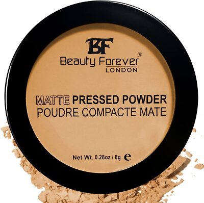 Beauty Forever Matte Pressed Powder, ölfrei & leicht, 8gms