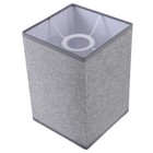 Linen Lampshade Small Shades Rectangular Construction Bedside Seaside