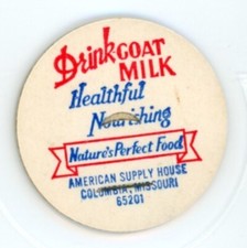 Milk Bottle Cap - Drink Goat Milk - Columbia, Missouri - Nature's Perfect Food