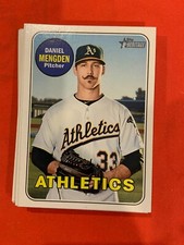2018 Topps Heritage High Number #525 Daniel Mengden 16 Count Lot Oakland A's