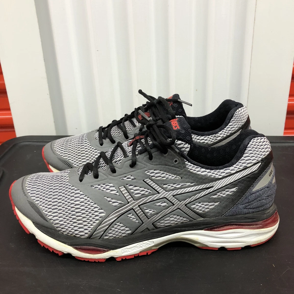 Asics Mens Gel Cumulus 18 T6C3N Gray Running Shoes Sneakers Size