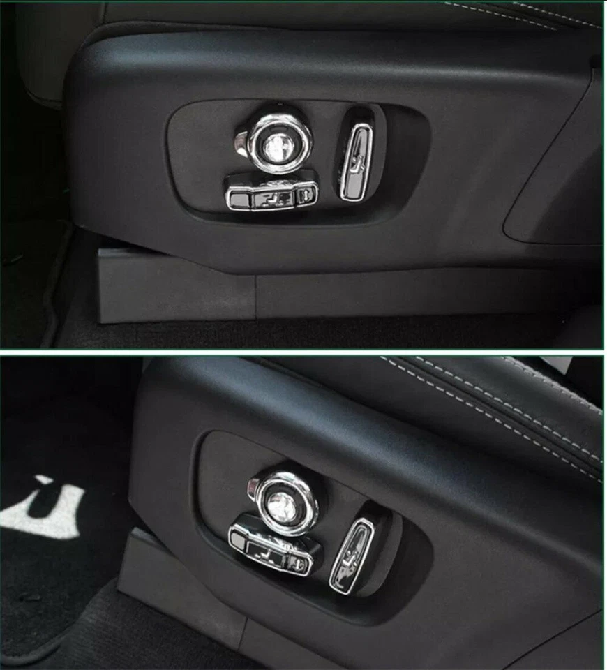 Borde de botón de ajuste de asiento 8xABS para Land Rover Range Rover Sport Vogue 2016-22 Foto 3 de 4