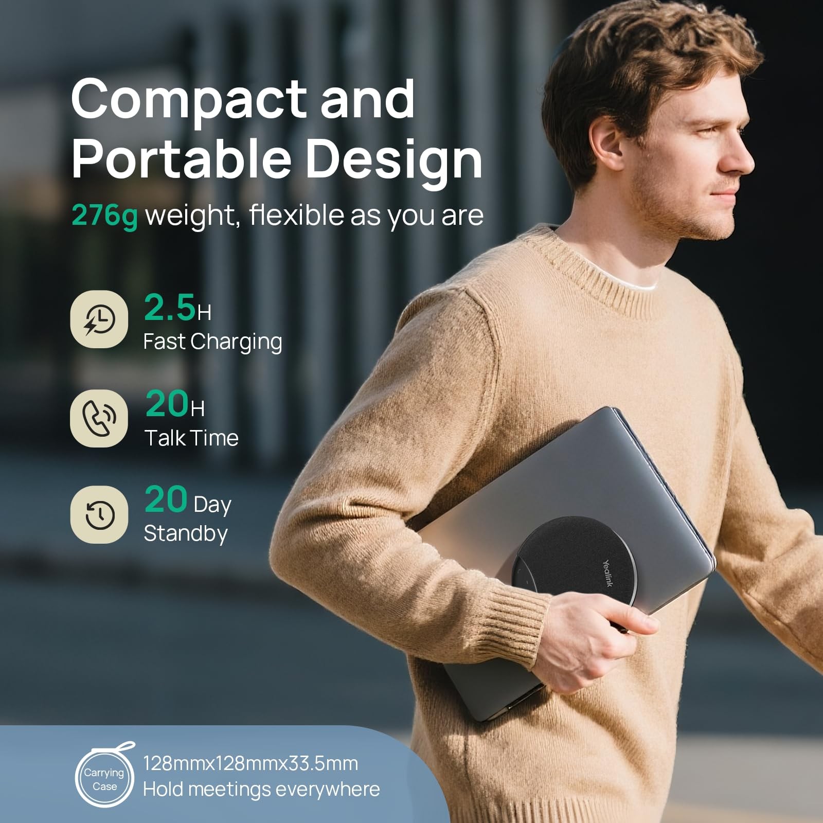 SP92 Enceinte Portable Conférence Bluetooth Haut-Parleur USB PC - 4