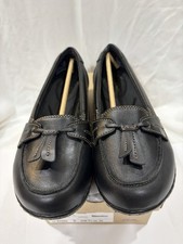 Mocasín Clark's Ashland Bubble talla 6 XWide negro