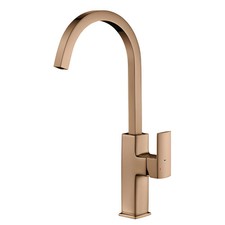 Kitchen Mixer Tap Square Spout One Handle Antique Brass Francis Pegler Marata