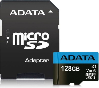 ADATA Premier R100/W25 microSDXC 128 GB Kit, UHS-I U1, A1, Class 10