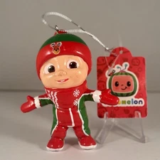 CoComelon JJ in Snowsuit Christmas Ornament 2023 Kurt Adler Moonbug NWT