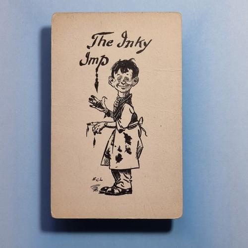 Artysta podpisana pocztówka 1915 The Inky Imp F. G. Lewin - Zdjęcie 1 z 2