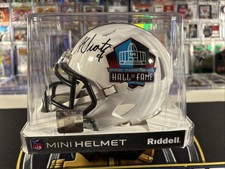 Adam Vinatieri New England Patriots Autographed Hall Of Fame Mini Helmet JSA COA