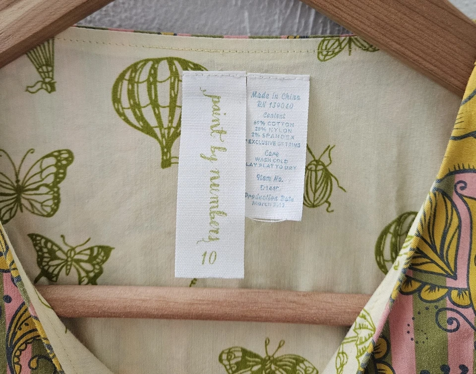 Vestido Matilda Jane Oro Rosa Jane Pintura Por Números Niñas Cinturón Talla 10 Foto 3 de 4