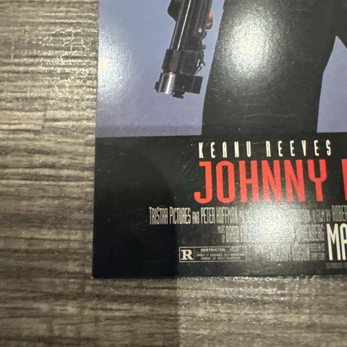 JOHNNY MNEMONIC/Keanu Reeves-Media Advanced Release postcard - Picture 3 of 7