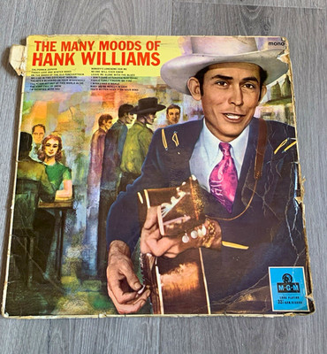 Hank Williams The Many Moods of Hank Williams 12'' Vinyl LP Mono 33RPM MGM C8023