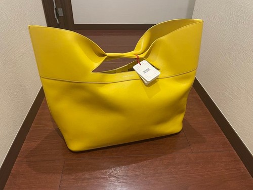 Alexander McQueen Yellow Leather Tote Bag