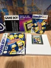 Simpsons Treehouse of Horror Nintendo Game Boy Color Complete CIB W/ Manual RARE