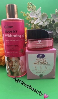 2In1 Skeenpoint Glow Booster Alpha Arbutin LighteningOil & Face Cream