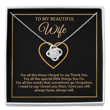 To My Wife Necklace, Gift For Wife, Anniversary Gift For Wife, Necklace For Wife