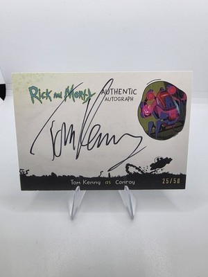 2018 Rick & Morty Conroy TOM KENNY AUTO Voice Of Spongebob /50 On card Autograph