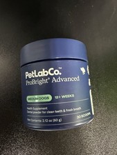 PetLab ProBright Advanced Dental Powder for Medium Dog 30 Scoops BB. 9/30/26