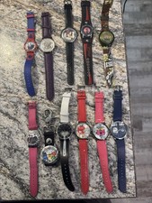 11 Novelty Character Watches Lot M&M Coke Har...