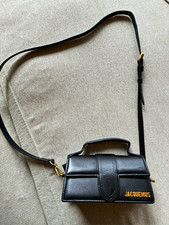 Jacquemus Black Mini Crossbody Top Handle Bag...