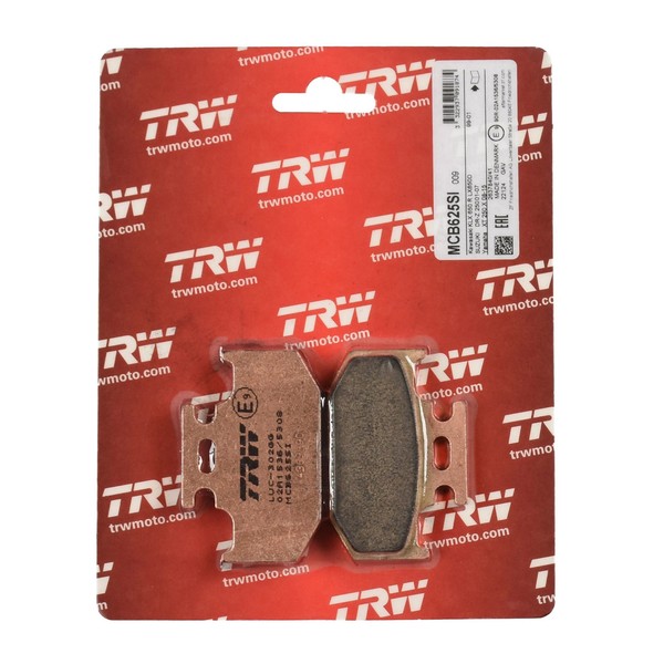 TRW Bremsbelag Sinter Offroad (FüR: Kawasaki KLX 650 LX650A 93-98 Hinten )-image