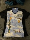 Disney Winnie the Pooh Piglet V-Neck Scrub Top Women’s L Black/Blue TF622 — photo 1