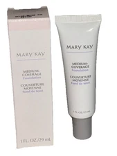 Mary Kay Medium Coverage Foundation BEIGE 402~GRAY Cap~357100 New In Box 1oz.NOS