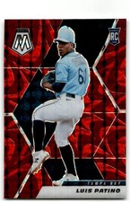 2021 Panini Mosaic #259 Luis Patino Reactive Red Tampa Bay Rays Rookie
