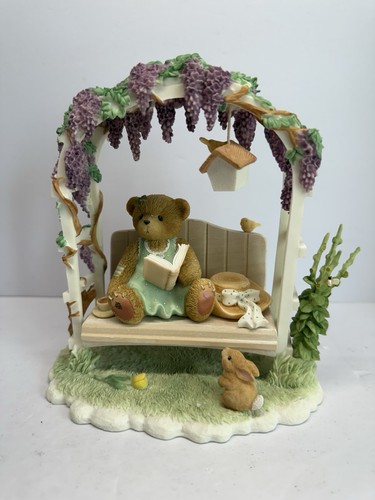 Cherished Teddies Figurine Genevieve #CT024 2002 Members Only Exclusive Garden - Picture 2 of 10