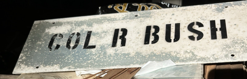 Personalized Parking Sign Colonel Bush