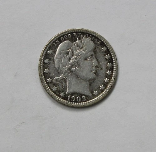1903 Barber Quarter -  Very Fine Condition !!