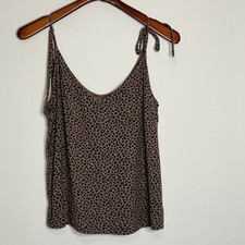 Abercrombie Fitch Top Cami Tank Sz XL Leopard...