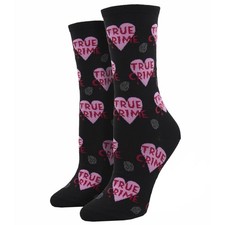 Socksmith Women's Crew Socks Novelty Footwear - Valentine - True Crime