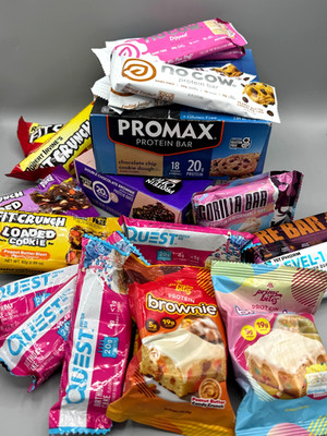 75 ASSORTED BRAND/FLAVOR 18-30G HIGH PROTIEN BARS-QUEST/BUILDER/BUILT/BAREBELLS