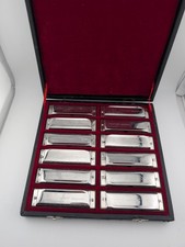 Swan Harmonica Set 12 Keys Blues Diatonic Harmonicas Case Silver Complete Set