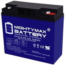 Mighty Max 12v 18ah Gel Battery Replacement For Schumacher Psj-2212