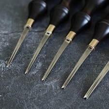 High Quality Leather Edge Beveler Trimming Tool DIY Hand Craft Ebony Wood Handle